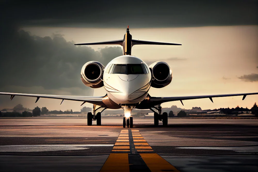 Quanto custa manter um avião de pequeno porte? 3 plane is runway with words private jet front